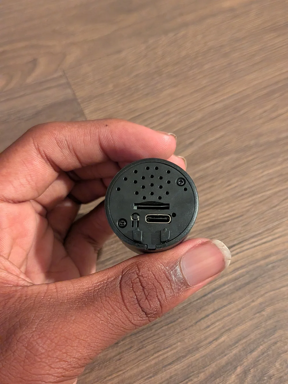 Black VR/AR Camera Lens Accessory with MicroSD Slot
